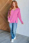 ONLINE EXCLUSIVE: Kinda Sorta Ribbed Top in Magenta