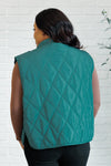 ONLINE EXCLUSIVE: Layering Queen Quilted Puffer Vest in Hunter Green