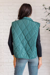 ONLINE EXCLUSIVE: Layering Queen Quilted Puffer Vest in Hunter Green