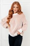 ONLINE EXCLUSIVE: Least High Maintenance Contrast Trim Sweater