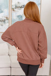 ONLINE EXCLUSIVE: Make No Mistake Mock Neck Pullover in Cocoa