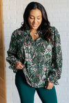 ONLINE EXCLUSIVE: Looking Out Damask Print Blouse