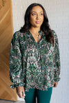 ONLINE EXCLUSIVE: Looking Out Damask Print Blouse