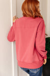 ONLINE EXCLUSIVE: Make No Mistake Mock Neck Pullover in Cranberry