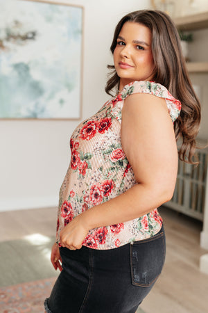ONLINE EXCLUSIVE: Making Me Blush Floral Top