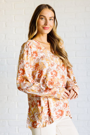 ONLINE EXCLUSIVE: Marigold Dreams Floral Blouse