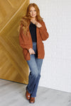 ONLINE EXCLUSIVE: Maybe Monday Cardigan in Chestnut