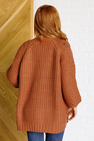 ONLINE EXCLUSIVE: Maybe Monday Cardigan in Chestnut