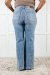 ONLINE EXCLUSIVE: Melia High Rise Side Seam Detail Wide Leg Jeans