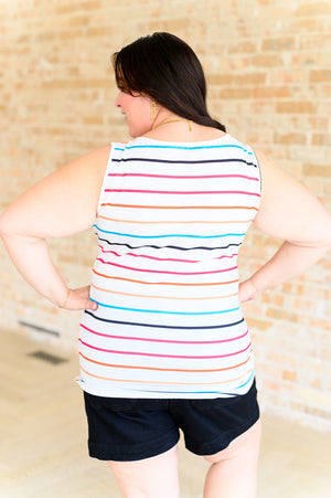 ONLINE EXCLUSIVE: Need A Favor Colorful Henley Tank