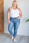 ONLINE EXCLUSIVE: Nicole Tummy Control Skinny Jeans in Vintage Wash