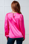 ONLINE EXCLUSIVE: Not Exaggerating Satin Puff Sleeve Blouse