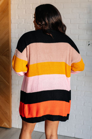 ONLINE EXCLUSIVE: Not Quite Sure Striped Open Front Cardigan