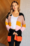 ONLINE EXCLUSIVE: Not Quite Sure Striped Open Front Cardigan