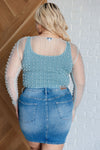 ONLINE EXCLUSIVE: Pearl Diver Layering Top in Light Cyan