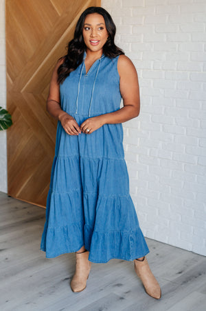 ONLINE EXCLUSIVE: Perfect Choice Denim Maxi Dress