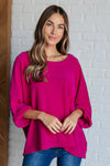 ONLINE EXCLUSIVE: Pink Thoughts Chenille Blouse