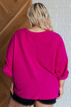 ONLINE EXCLUSIVE: Pink Thoughts Chenille Blouse