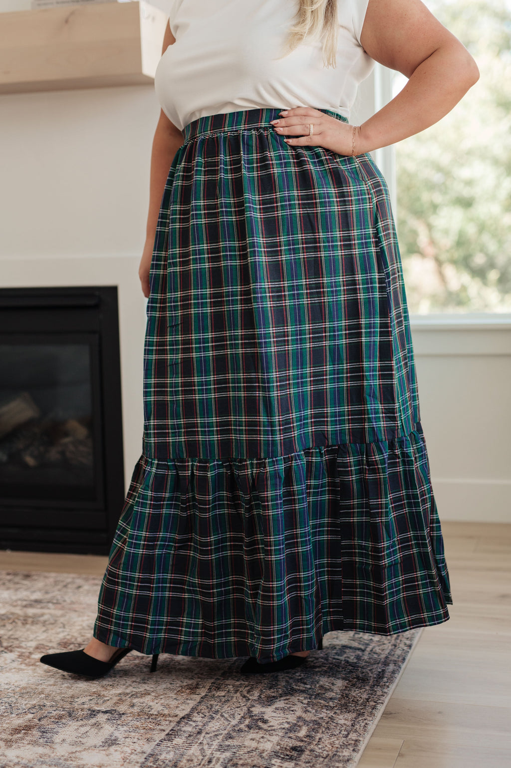 ONLINE EXCLUSIVE: Plaid Perfection Maxi Skirt