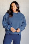 ONLINE EXCLUSIVE: Quick Fix Mineral Wash Crew Neck Pullover in Psychic