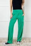 ONLINE EXCLUSIVE: Race to Relax Cargo Pants in Emerald Green