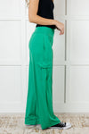 ONLINE EXCLUSIVE: Race to Relax Cargo Pants in Emerald Green