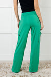 ONLINE EXCLUSIVE: Race to Relax Cargo Pants in Emerald Green