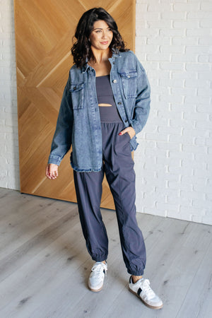 ONLINE EXCLUSIVE: Just In Case Mineral Wash Shacket