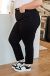 ONLINE EXCLUSIVE: Reese Rhinestone Slim Fit Jeans in Black
