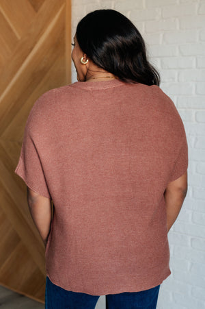 ONLINE EXCLUSIVE: Relaxing Away Dolman Sleeve Knit Top in Coffee