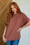 ONLINE EXCLUSIVE: Relaxing Away Dolman Sleeve Knit Top in Coffee