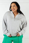 ONLINE EXCLUSIVE: Rogue Runner Half Zip Jacket in Heather Grey