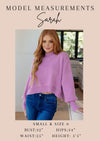 ONLINE EXCLUSIVE: No Brainer Button Down Sweater Knit Cardigan in Magenta/Oatmeal