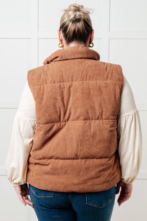 ONLINE EXCLUSIVE: Set Me Up Corduroy Puffer Vest