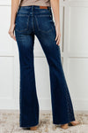 ONLINE EXCLUSIVE: Shannon Mid Rise Rhinestone Detail Flare Jeans