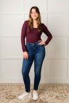 ONLINE EXCLUSIVE: Skylar Mid Rise Thermal Vintage Skinny Jean