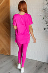 ONLINE EXCLUSIVE: Soft Serve Brushed Microfiber Set in Neon Hot Pink