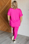 ONLINE EXCLUSIVE: Soft Serve Brushed Microfiber Set in Neon Hot Pink