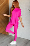 ONLINE EXCLUSIVE: Soft Serve Brushed Microfiber Set in Neon Hot Pink