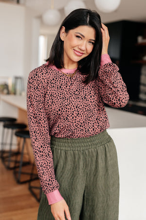 ONLINE EXCLUSIVE: Spotted Around Town Long Sleeve Top