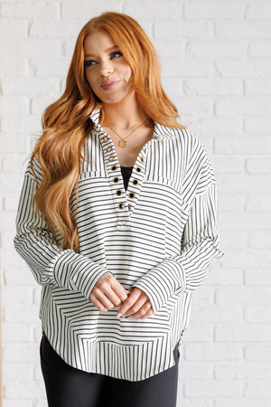 ONLINE EXCLUSIVE: Striped Serendipity Pullover