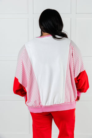 ONLINE EXCLUSIVE: Stripes on My Sleeves Color Block Pullover