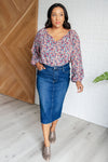 ONLINE EXCLUSIVE: Sunday Brunch Blouse in Denim Floral