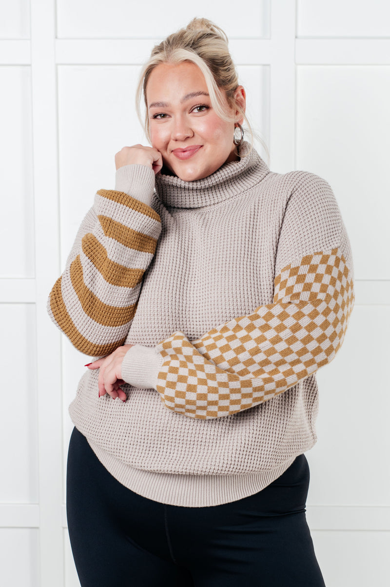 ONLINE EXCLUSIVE: Super Seasonal Patchwork Waffle Knit Sweater