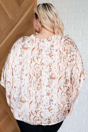 ONLINE EXCLUSIVE: Take a Chance Mixed Print Top