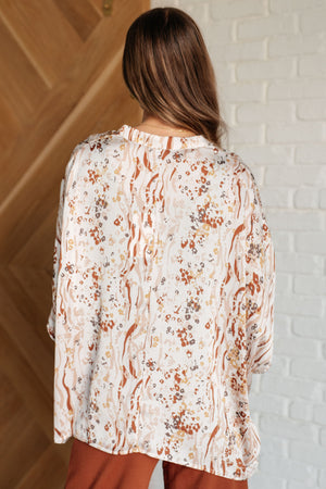 ONLINE EXCLUSIVE: Take a Chance Mixed Print Top