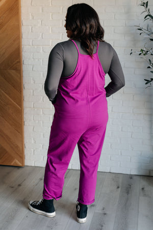 ONLINE EXCLUSIVE: Totally Me Spaghetti Strap Jumpsuit in Light Plum