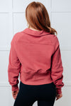 ONLINE EXCLUSIVE: Under Her Spell Half Zip Pullover in Mauve