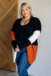 ONLINE EXCLUSIVE: Writer's Block Color Block Open Front Cardigan