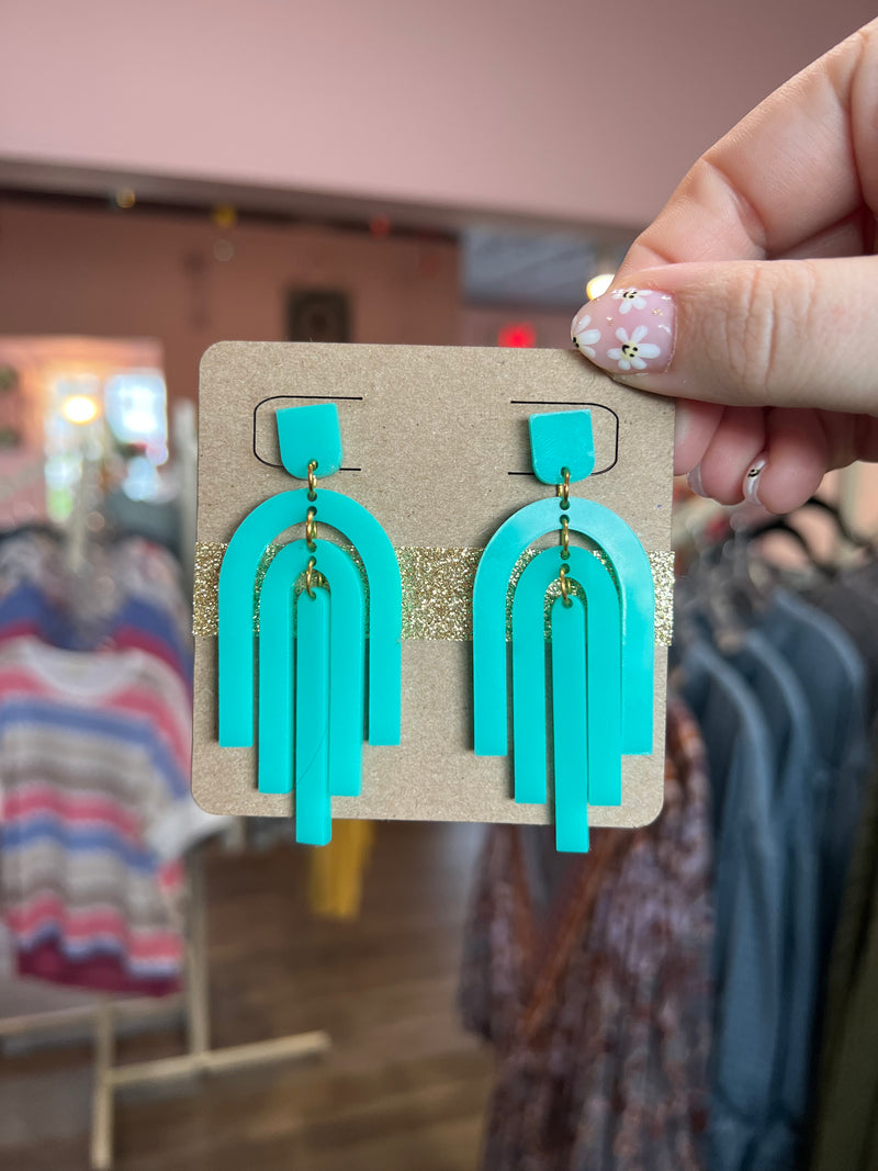 Acrylic 2025 statement earrings